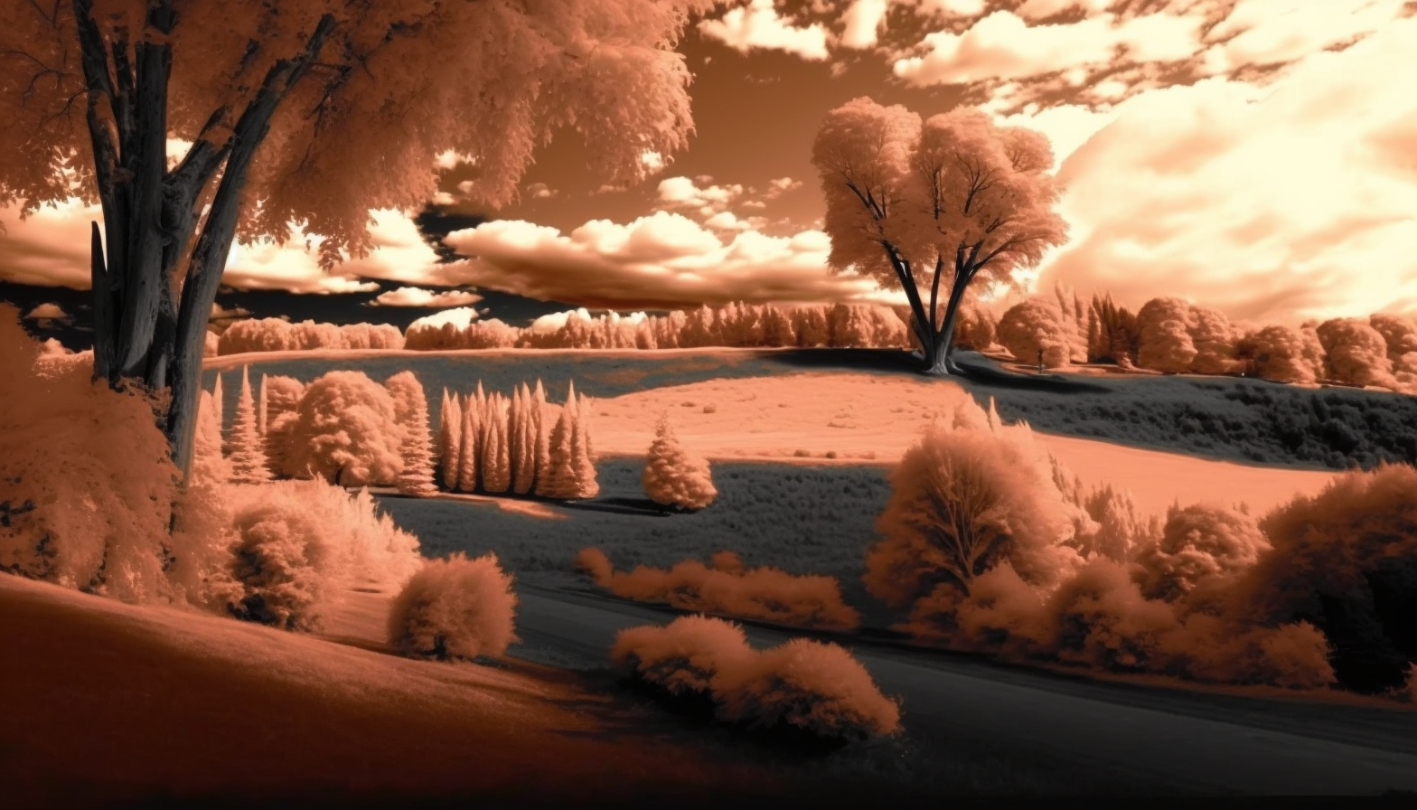 Dmytro_Nature_landscape_golden_hour_photorealism_infrared_19c4f63a-405e-4567-abad-bfae407e7840